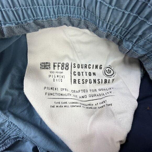 Lot of 2‎ Fat Face Elastic Waist Shorts Mens 30 x 10 (28 x 9.5) Blue Drawstring - Picture 12 of 15